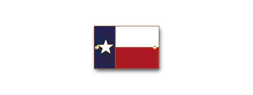 Texas Flag Medallion (Brass)