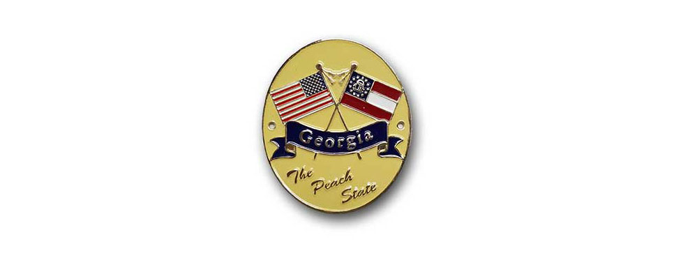 Georgia/USA Flags Medalliom