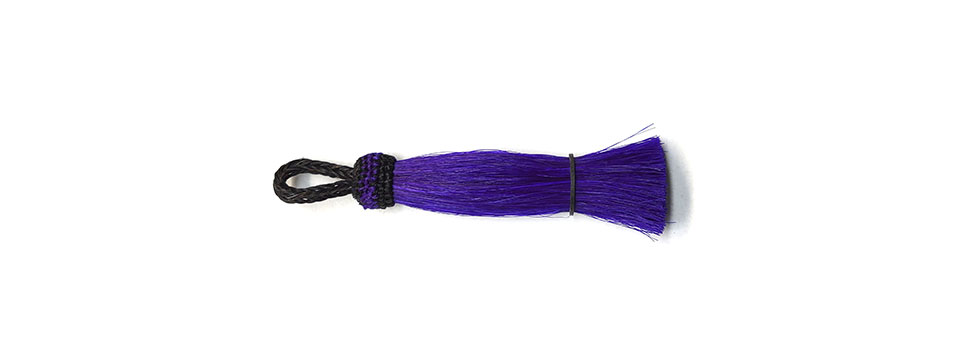 Violet Horsehair Tassel