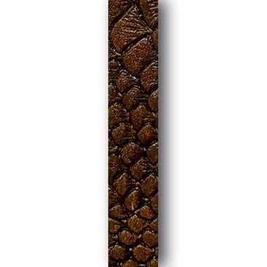 Gel'd Embossed Briar Brown Boa Strap