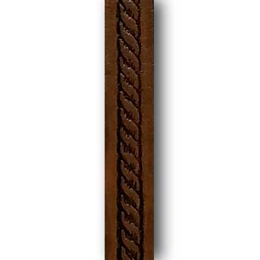 Gel'd Embossed Briar Brown Rope Strap