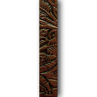 Gel'd Embossed Briar Brown Western Flora Strap