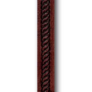 Gel'd Embossed Burgundy Rope Strap