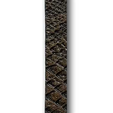 Gel'd Embossed Dark Brown Python Strap