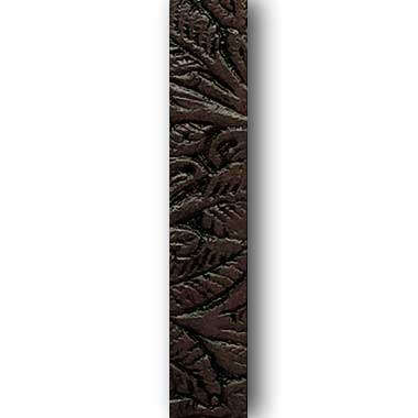 Gel'd Embossed Dark Brown Western Floral Strap