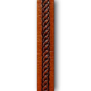 Gel'd Embossed Saddle Tan Rope Strap