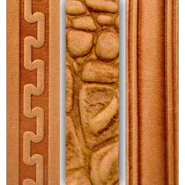 1/2" Natural Embossed Leather Wrist Straps