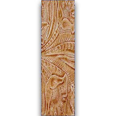 Natural Natural Western Floral Strap